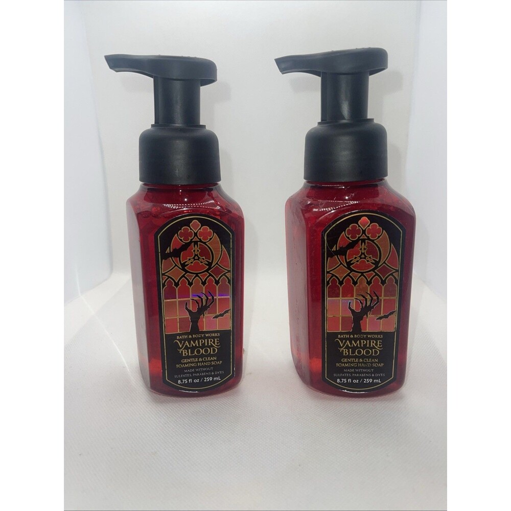 2 Bath & Body Works White Barn VAMPIRE BLOOD Gentle Foaming Hand Soap *NEW*